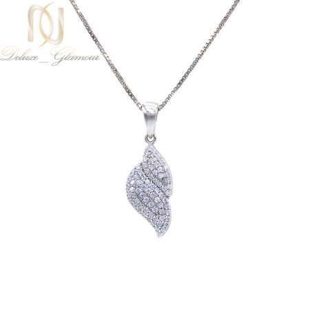 گردنبند زنانه ظریف نقره 925 اصل نگین دار ma-n549