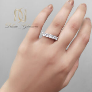انگشتر نقره پنج نگین زنانه rg-n663