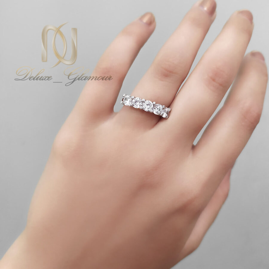 انگشتر نقره پنج نگین زنانه rg-n663