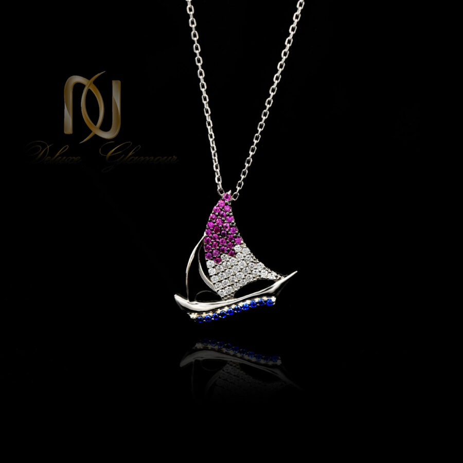 گردنبند نقره طرح کشتی دخترانه خارجی nw-n764