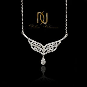 سینه ریز نقره زنانه نگین دار طرح طلا nw-n758