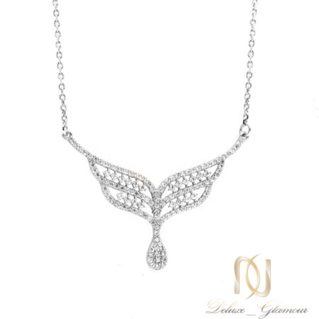 سینه ریز نقره زنانه نگین دار طرح طلا nw-n758