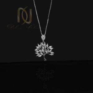 گردنبند نقره طرح درخت زنانه نگین دار nw-n776