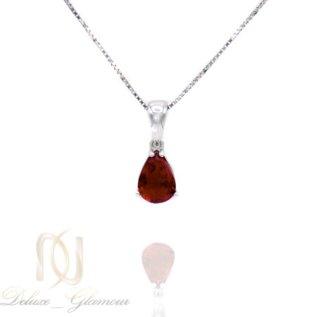گردنبند نقره ظریف دخترانه طرح اشک ma-n570