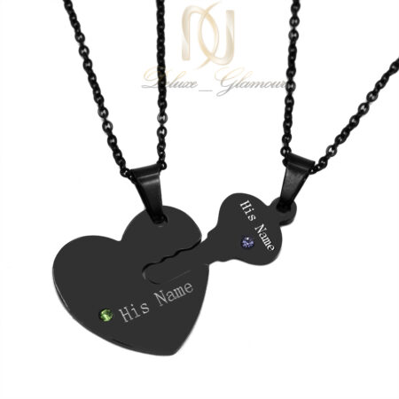 گردنبند ست عاشقانه طرح قلب و کلید nw-n771