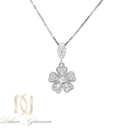 گردنبند نقره دخترانه نگین دار ma-n565