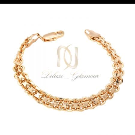 دستبند زنانه استیل رزگلد طرح طلا ds-n842