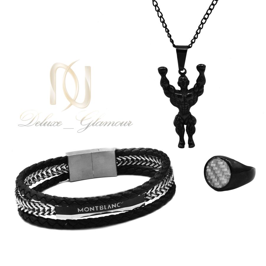 ست دستبند، گردنبند و انگشتر پسرانه ns-n836