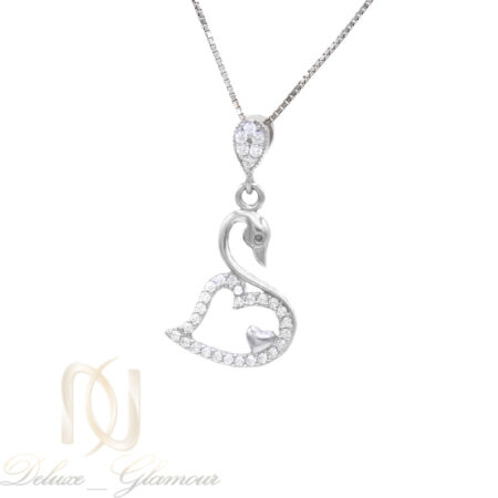 گردنبند طرح قو فانتزی دخترانه نقره اصل ma-n581