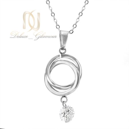 گردنبند استیل زنانه و دخترانه خاص نقره ای nw-n794