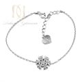دستبند دخترانه نقره اصل طرح دونه برف ds-n852