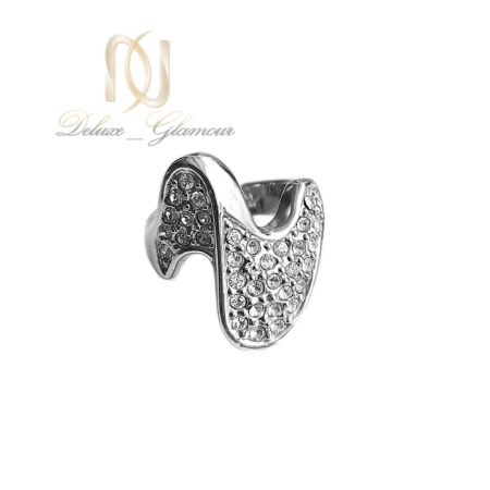 انگشتر استیل زنانه روکش رودیوم شیک rg-n741