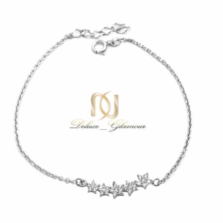 دستبند نقره ظریف دخترانه طرح ستاره ds-n864