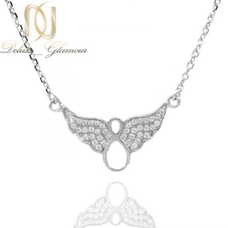 گردنبند نقره دخترانه طرح بی نهایت ma-n591