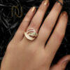 انگشتر زنانه رزگلد viennois شیک rg-n783
