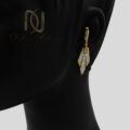 سرویس عروس نقره اصل طلایی نگین دار ns-n894