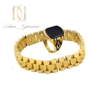 ست دستبند و انگشتر مردانه استیل ns-n900