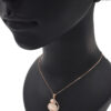 گردنبند رزگلد جواهری دخترانه سنگ اپال nw-n791