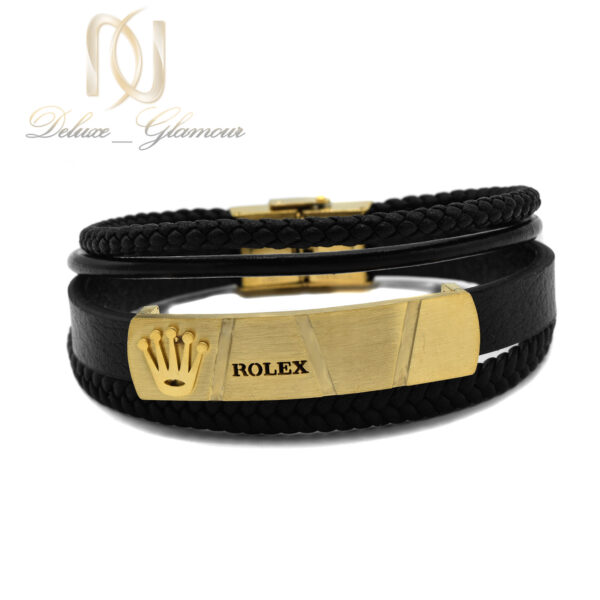 دستبند مردانه ROLEX اسپرت چرم DS-N882