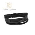 دستبند چرم GUCCI مردانه مشکی DS-N885