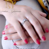 انگشت زنانه طرح طلای نقره اصل MA-N670