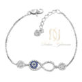 دستبند نقره ظریف دخترانه بی نهایت ds-n899