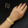دستبند زنانه نقره طلایی شیک ds-n894