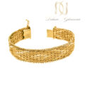 دستبند زنانه نقره طلایی شیک ds-n894