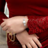 دستبند دخترانه مروارید نقره اصل MA-N663