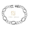 دستبند زنانه طرح جدید نقره زنجیری ds-n892
