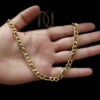 زنجیر مردانه استیل طلایی طرح لوفیگارو nw-n811