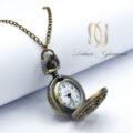 گردنبند رولباسی ساعتی دخترانه برنزی nw-n818