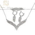 سرویس نقره ظریف عروس نگین دار ns-n914