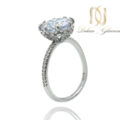 انگشتر نقره زنانه خاص تک نگین ma-n595