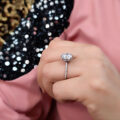 انگشتر نقره زنانه خاص تک نگین ma-n595