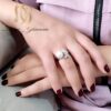 انگشتر مروارید زنانه نقره اصل ma-n704