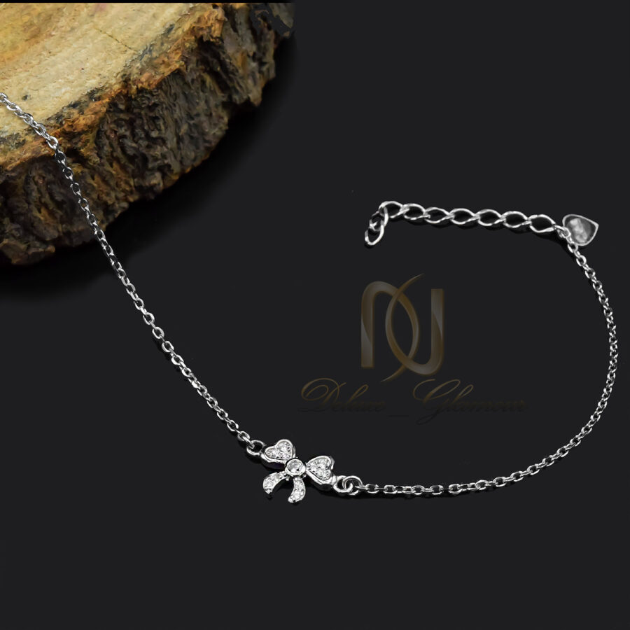 دستبند دخترانه نقره طرح پاپیون DS-N922