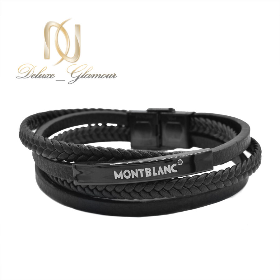 دستبند montblanc مردانه چرم اسپرت ds-n913