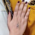 گردنبند نقره دخترانه طرح بی نهایت با نگین های اتمی برلیان nw-n213