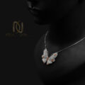 گردنبند پروانه نقره اصل زنانه شیک nw-n834