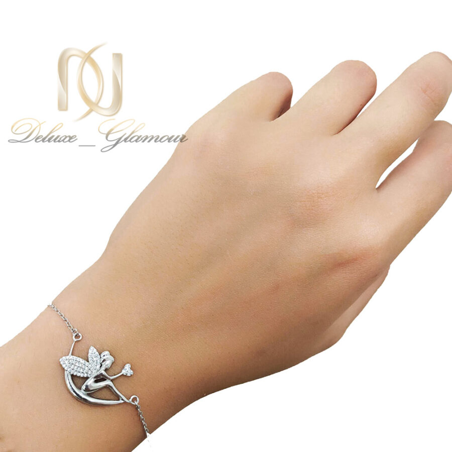 دستبند دخترانه نقره اصل طرح فرشته ds-n935