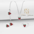 سرویس نقره بچگانه طرح توت فرنگی ns-n969