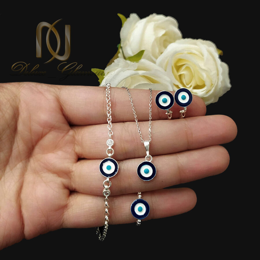 ست نقره بچگانه طرح چشم نظر ns-n964
