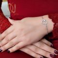 دستبند قلب دخترانه نقره 925 اصل ma-n720