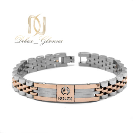 دستبند مردانه ROLEX استیل دو رنگ DS-N962