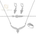 سرویس نقره عروس نگین دار زنانه ns-n988