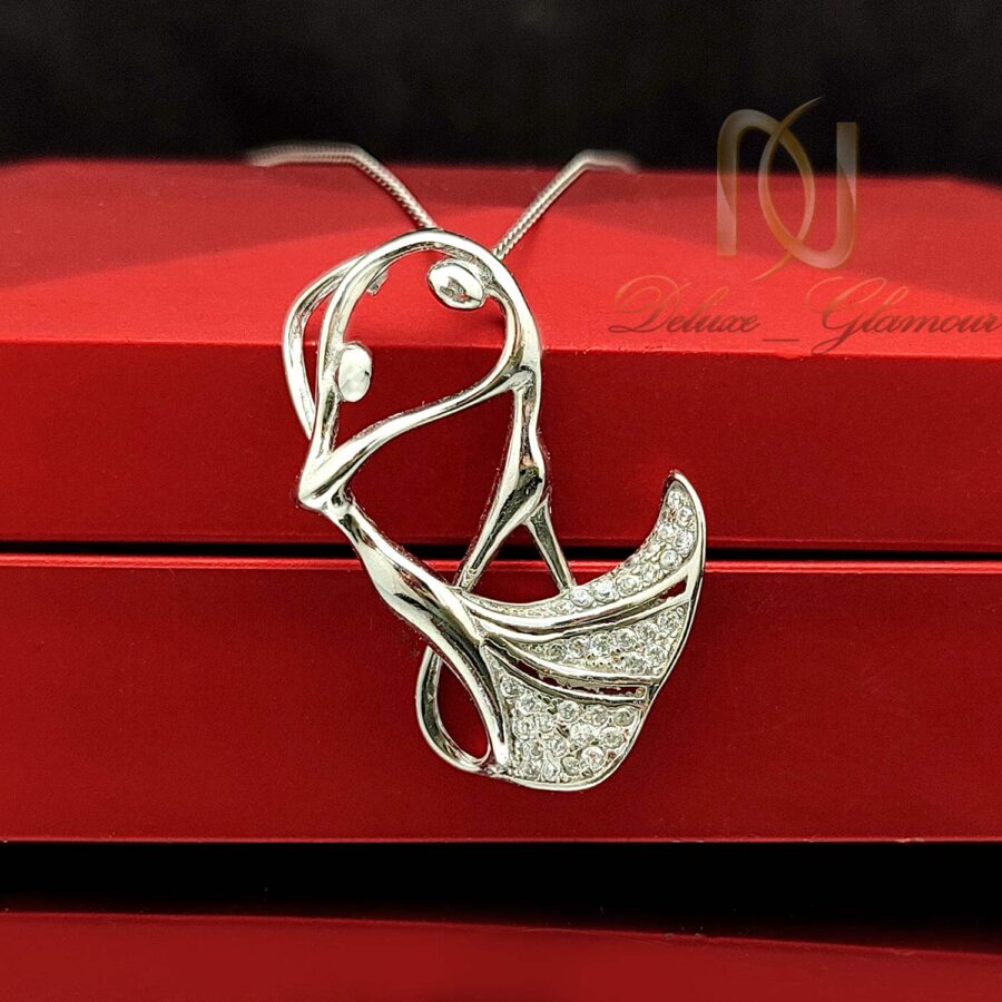 گردنبند نقره danc زنانه نگین دار ma-n742