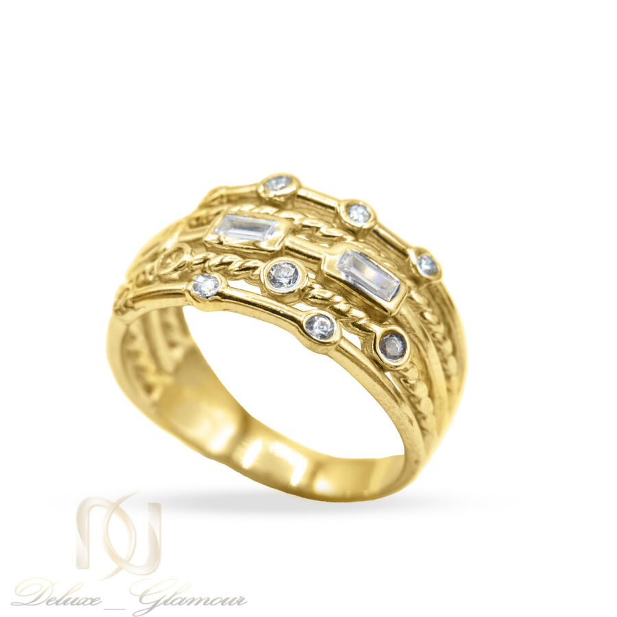 انگشتر نقره طلایی زنانه طرح جدید rg-n869