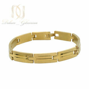 دستبند مردانه استیل طلایی خاص ds-n973