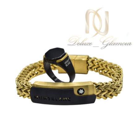 ست دستبند و انگشتر استیل مردانه خاص ns-n999